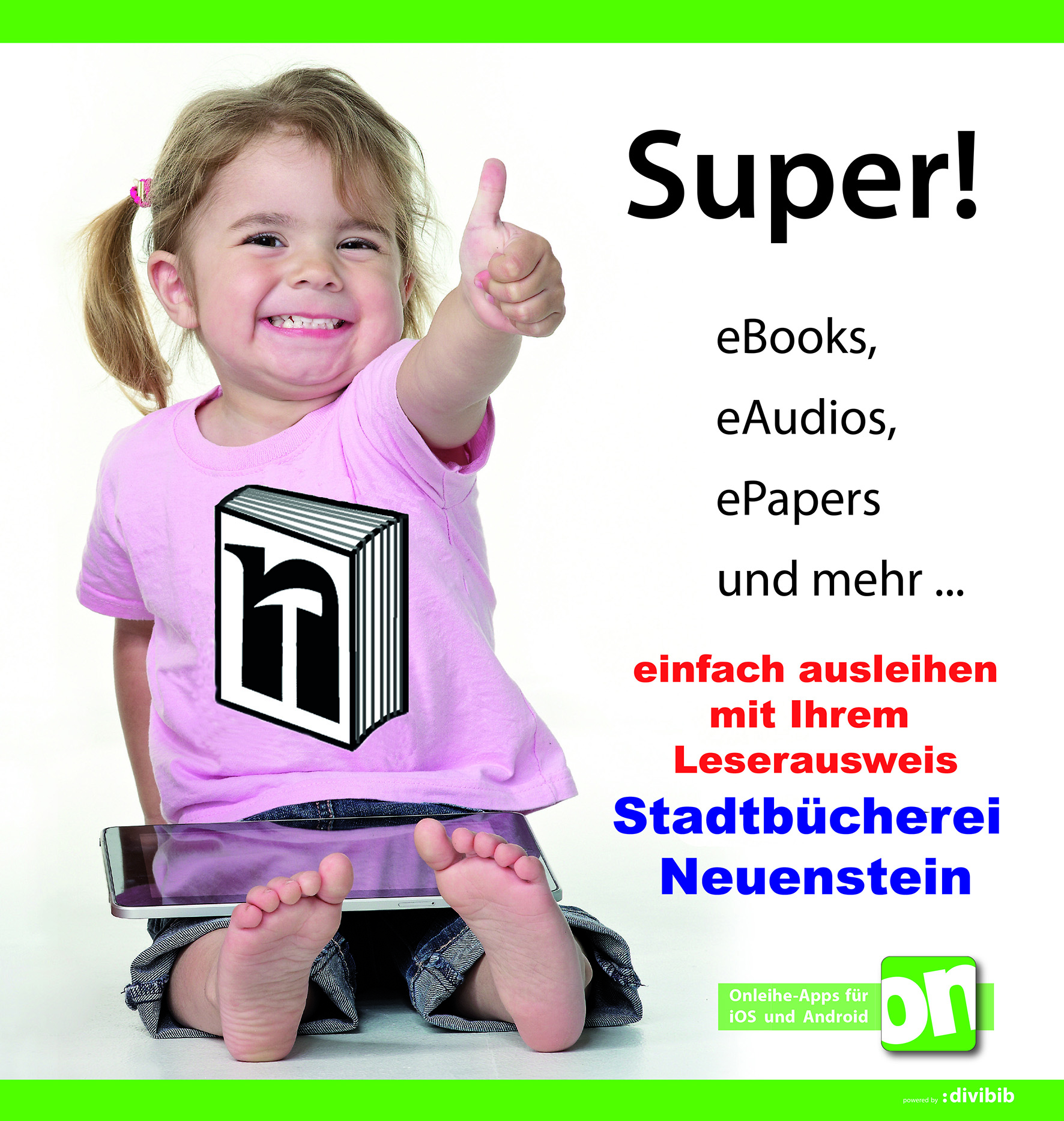 Onleihe Plakat Mdchen